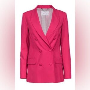 Babaton Pink Blazer Tailored Suit Jacket
